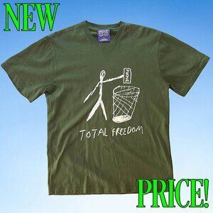 Turtle Island Mind Expansion Total Freedom Graphic T-Shirt, Sz M